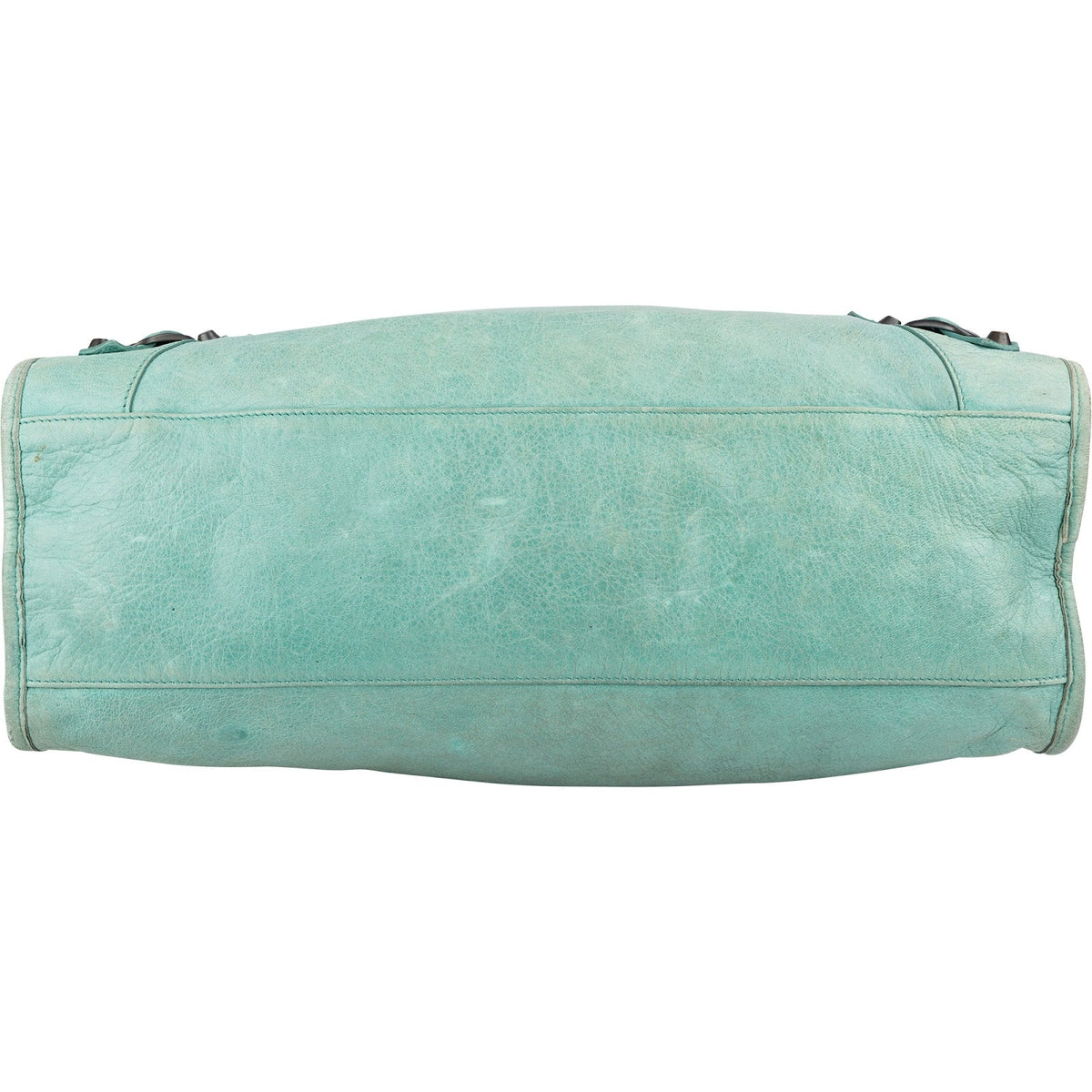 Balenciaga Light Green Leather Classic City Handbag
