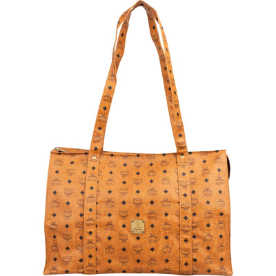 MCM Monogram Visetos XL Shopper Shoulder Bag