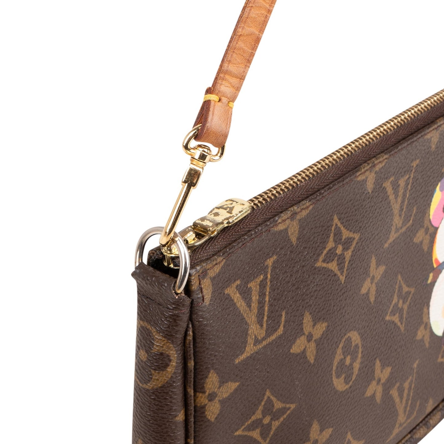 Louis Vuitton Monogram Canvas Limited Edition Takashi Murakami Panda Pochette Accessoires Handbag