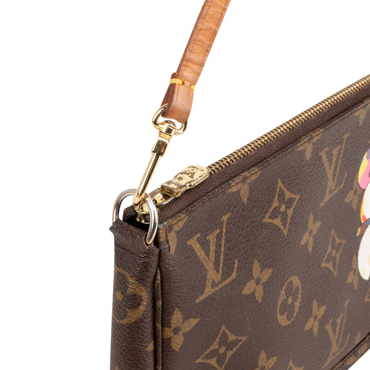 Louis Vuitton Monogram Canvas Limited Edition Takashi Murakami Panda Pochette Accessoires Handbag