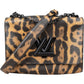Louis Vuitton Monogram Wild At Heart Cat Leopard Print Canvas Twist MM Crossbody Bag