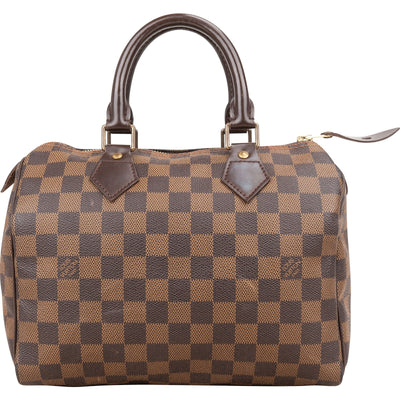 Louis Vuitton Monogram Damier Ebene Speedy 25 Handbag