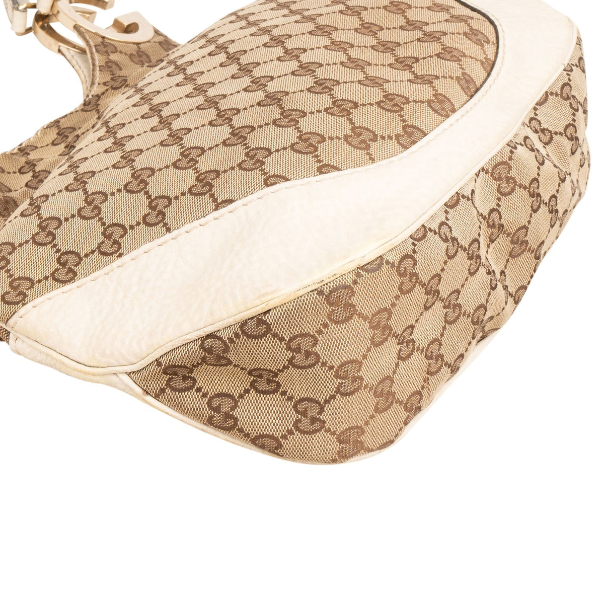 Gucci Monogram GG Canvas Britt G Hobo Shoulder Bag
