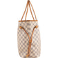 Louis Vuitton Monogram Damier Azur Canvas Neverfull MM Shoulder Bag