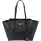 Gucci Black Grained Leather Swing Tote Shopper Shoulder Bag