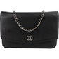 Chanel Caviar Leather CC Wallet on Chain Crossbody Bag