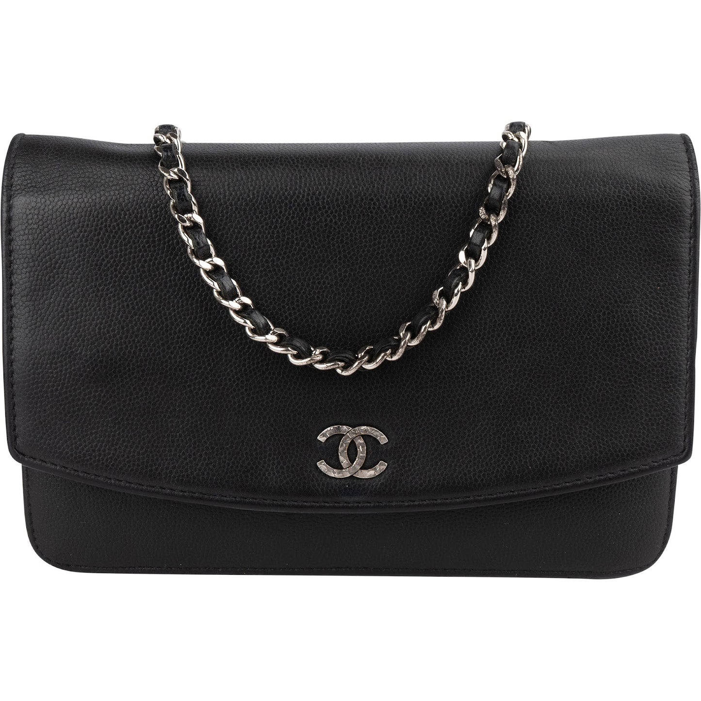 Chanel Caviar Leather CC Wallet on Chain Crossbody Bag