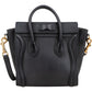 Celine Black Calfskin Leather Luggage Handbag