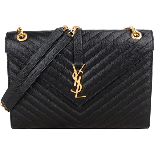 Saint Laurent Grain Ee Poudre Large Envelope Crossbody Bag