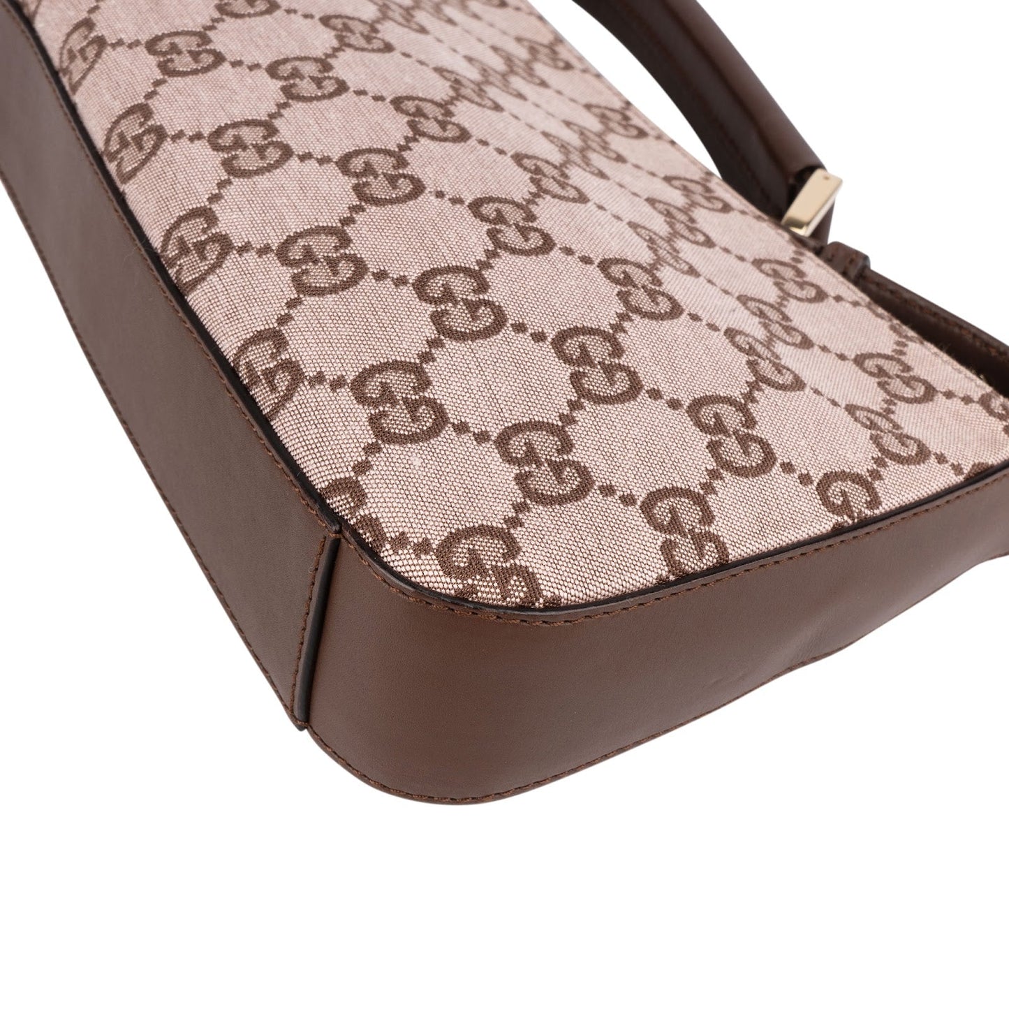 Gucci Monogram GG Canvas Rose Pochette Accessoires Shoulder Bag