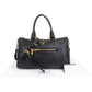 Prada Black Grained Vitello Daino Leather City Handbag