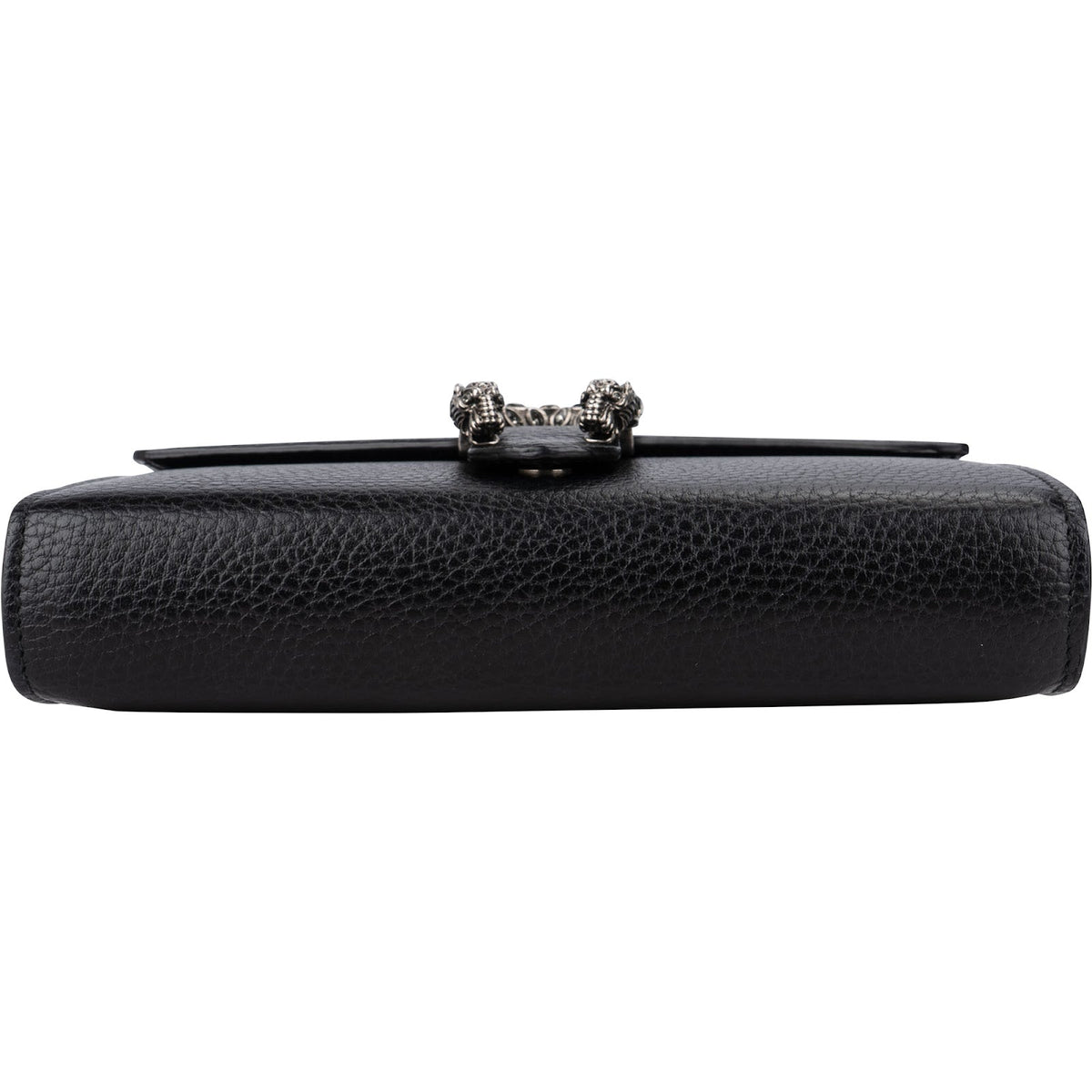 Gucci Grained Leather Crystal Dionysus Mini Chain Wallet Crossbody Bag