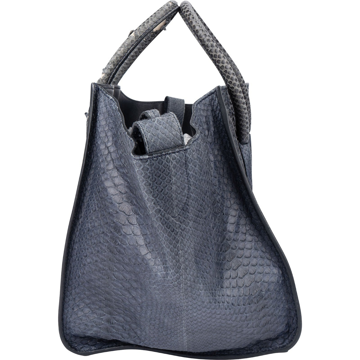 Celine Bleu Python Leather Phantom Handbag