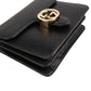 Gucci Grained Leather Small Interlocking GG Shoulder Crossbody Bag