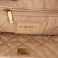 Chanel 22 White Quilted Lambskin Hobo Shoulder Bag