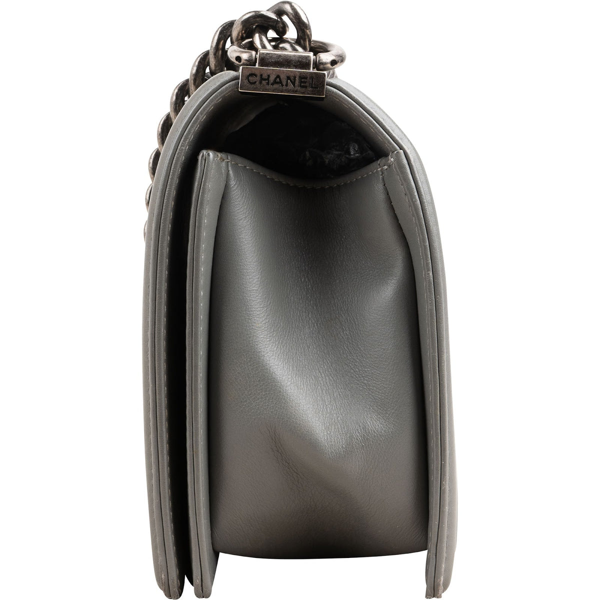 Chanel Quilted Lambskin Medium Boy Single Flap Crossbody Bag