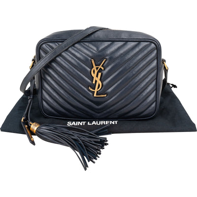 Saint Laurent Quilted Leather Lou Camera Crossbody Bag