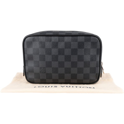 Louis Vuitton Monogram Damier Graphite Trousse Toilette Clutch