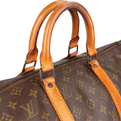 Louis Vuitton Monogram Canvas Keepall 50 Travel Bag