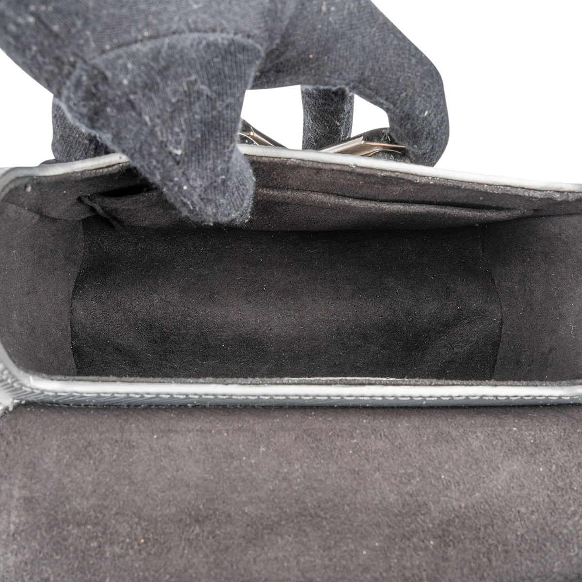 Louis Vuitton Silver Metallic Epi Leather Twist PM Crossbody Bag