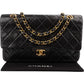 Chanel Quilted Lambskin Medium 24K Gold Double Flap Shoulder Bag