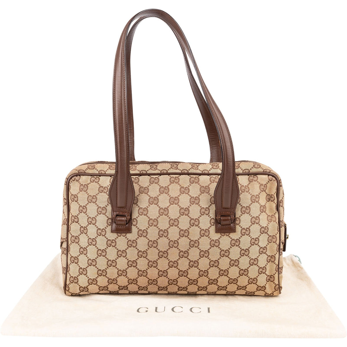 Gucci Monogram GG Canvas Vintage Shoulder Bag