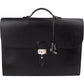Hermès Noir Box Calf Leather Sac à Dépêches Business Handbag