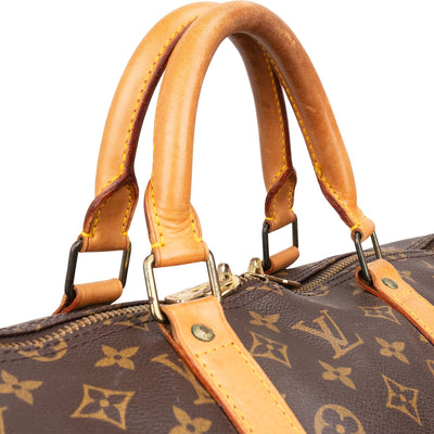 Louis Vuitton Monogram Canvas Keepall 55 Bandoulière Travel Bag