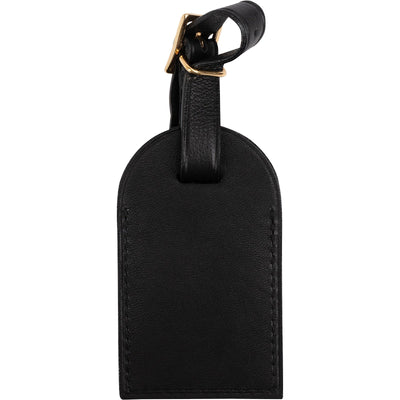 Louis Vuitton Noir Leather Luggage Tag (M.O)