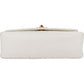 Chanel Quilted Lambskin 24K Gold Single Flap Diana Crossbody Bag
