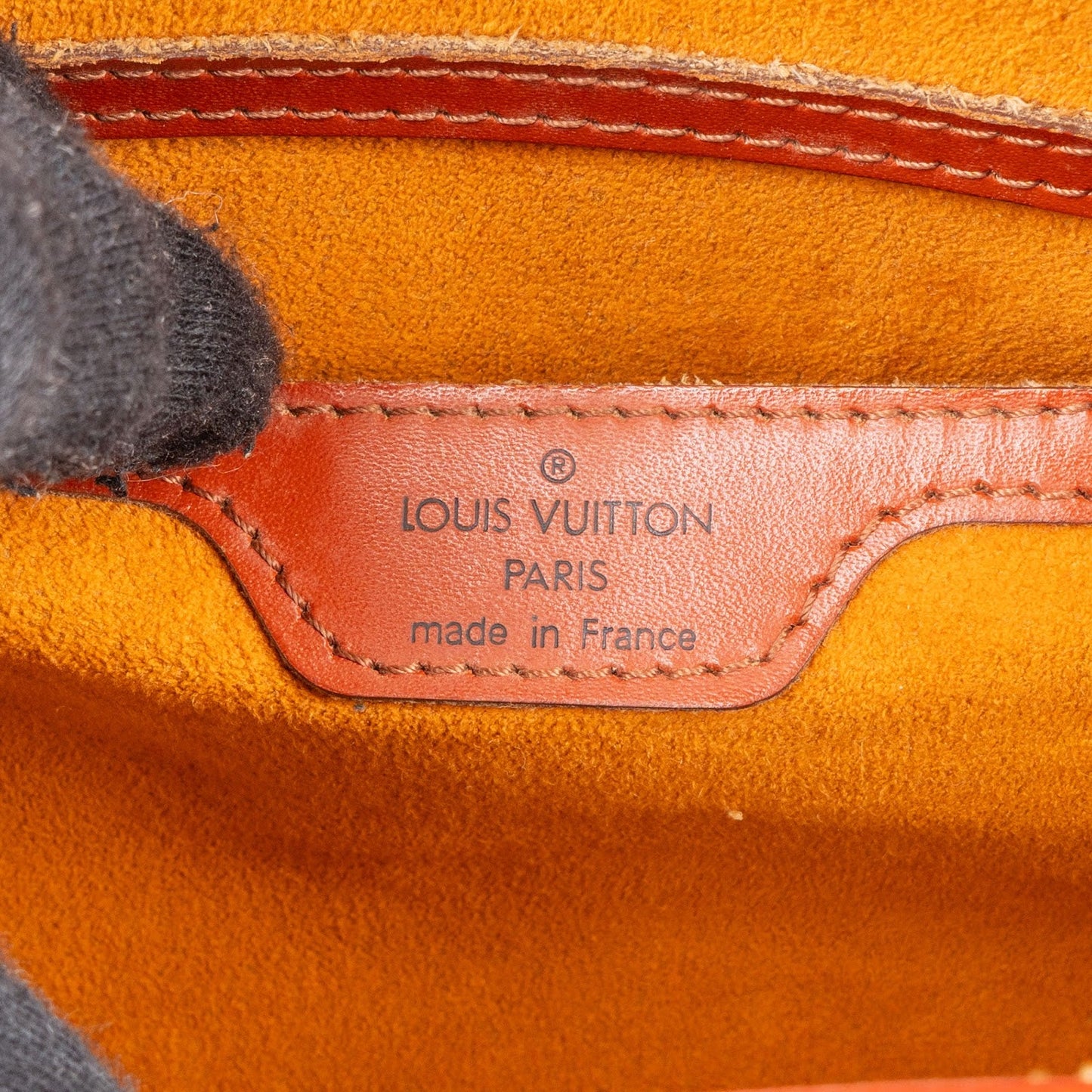Louis Vuitton Cognac Epi Leather Soufflot Handbag
