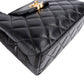 Chanel Black Leather Quilted Lambskin Nano Kelly Top Handle Crossbody Handbag
