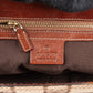 Gucci Monogram GG Canvas Woven Handle Babouska Tote Shoulder Bag