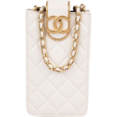 Chanel Quilted Lambskin CC in Love Phone Crossbody Bag