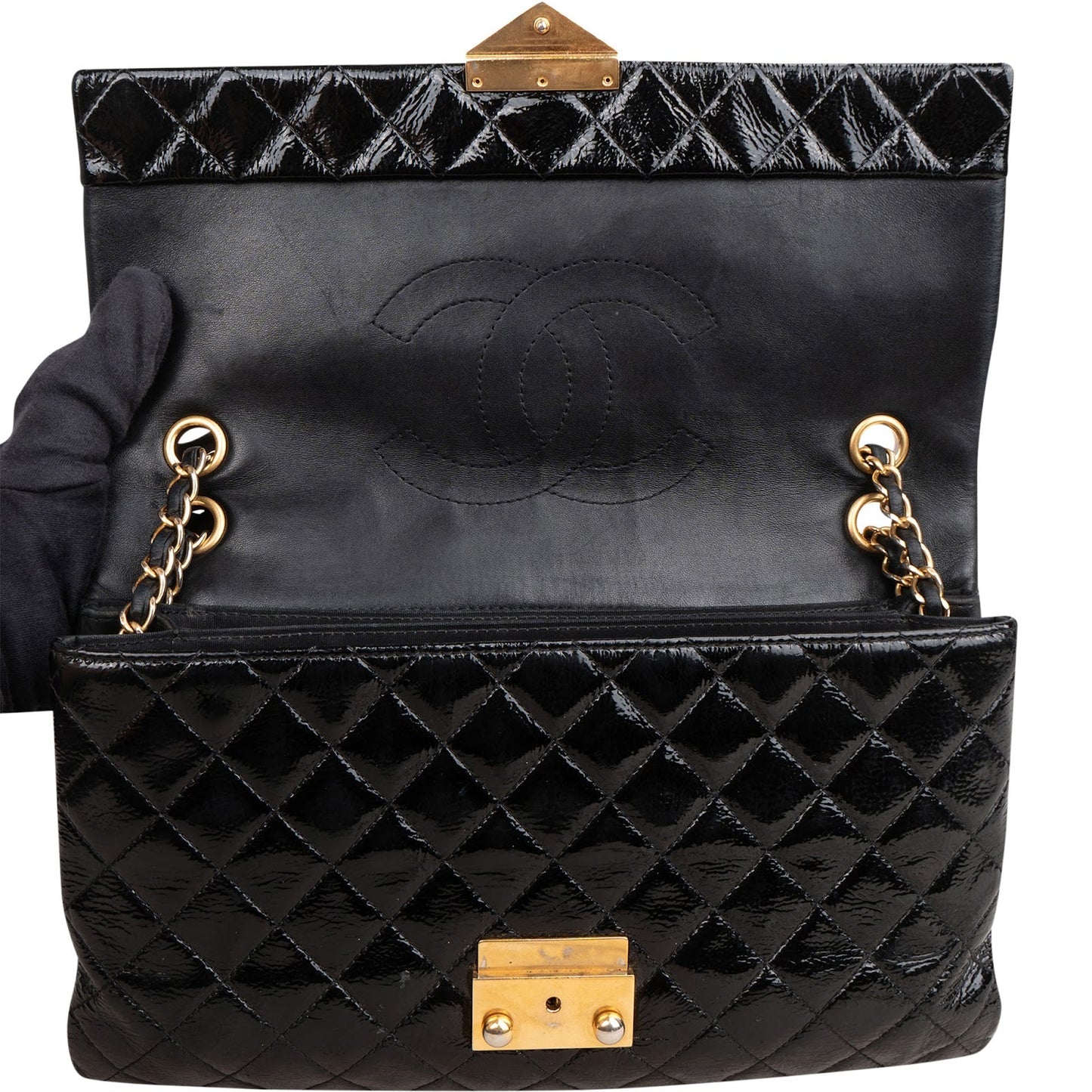 Chanel Patent Leather Ultimate Soft Single Flap Crossbody Bag
