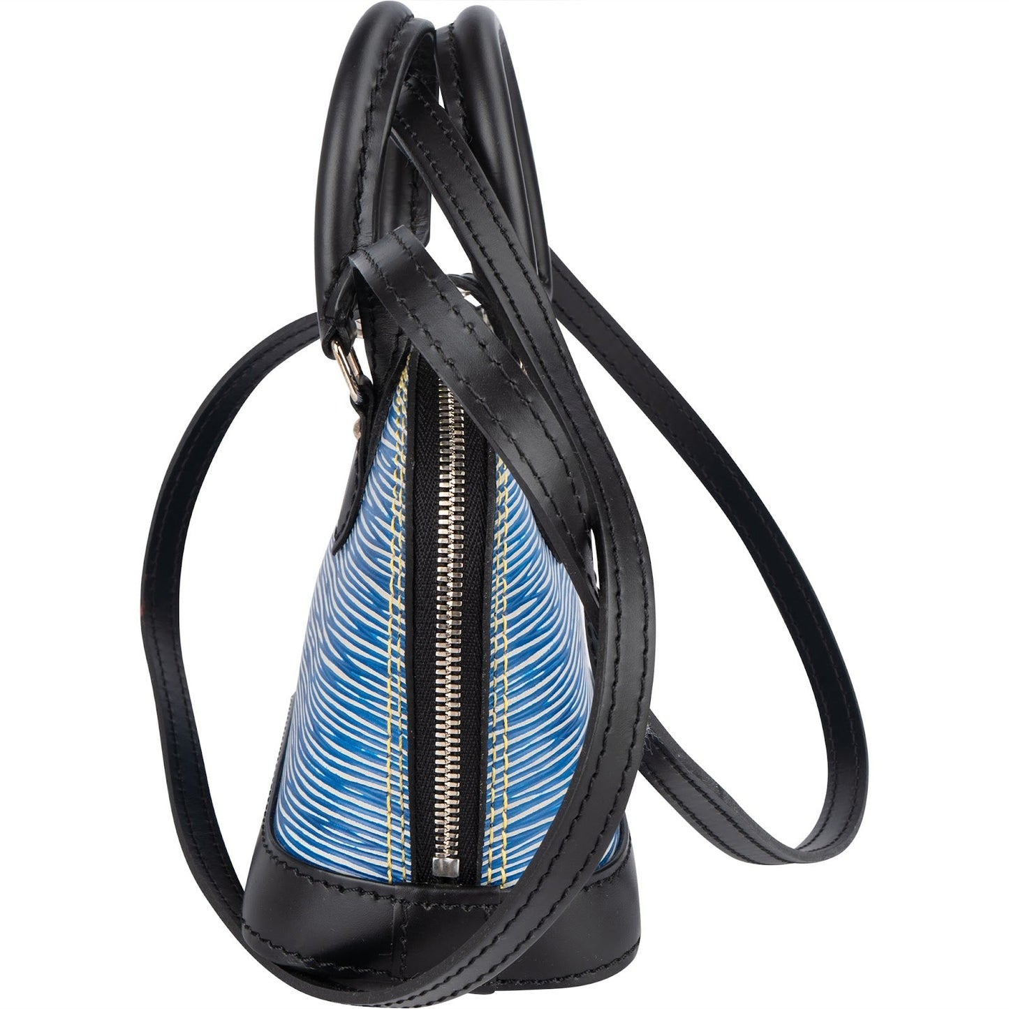 Louis Vuitton Blue Epi Leather Alma Nano Crossbody Bag
