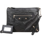 Balenciaga Black Arena Leather City Clutch