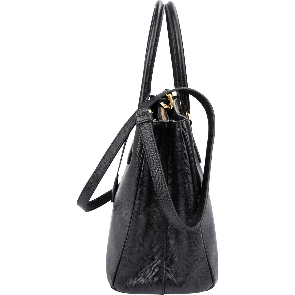 Prada Galleria aus schwarzem Saffiano-Leder – Ansicht 6