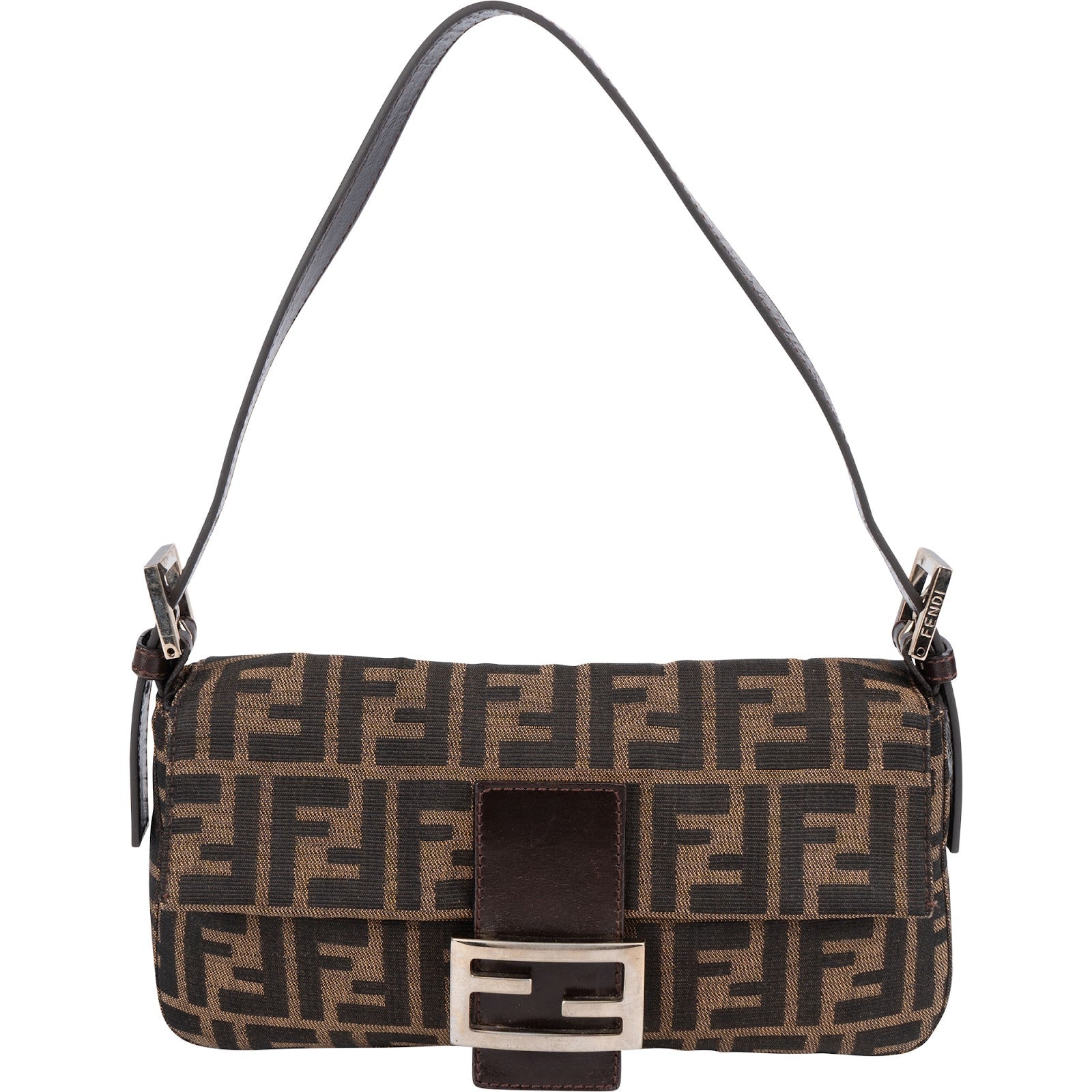 Fendi Monogram FF Baguette Shoulder Bag