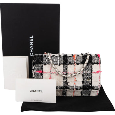 Chanel Limited Multicolor Tweed Wallet On Chain Crossbody Bag