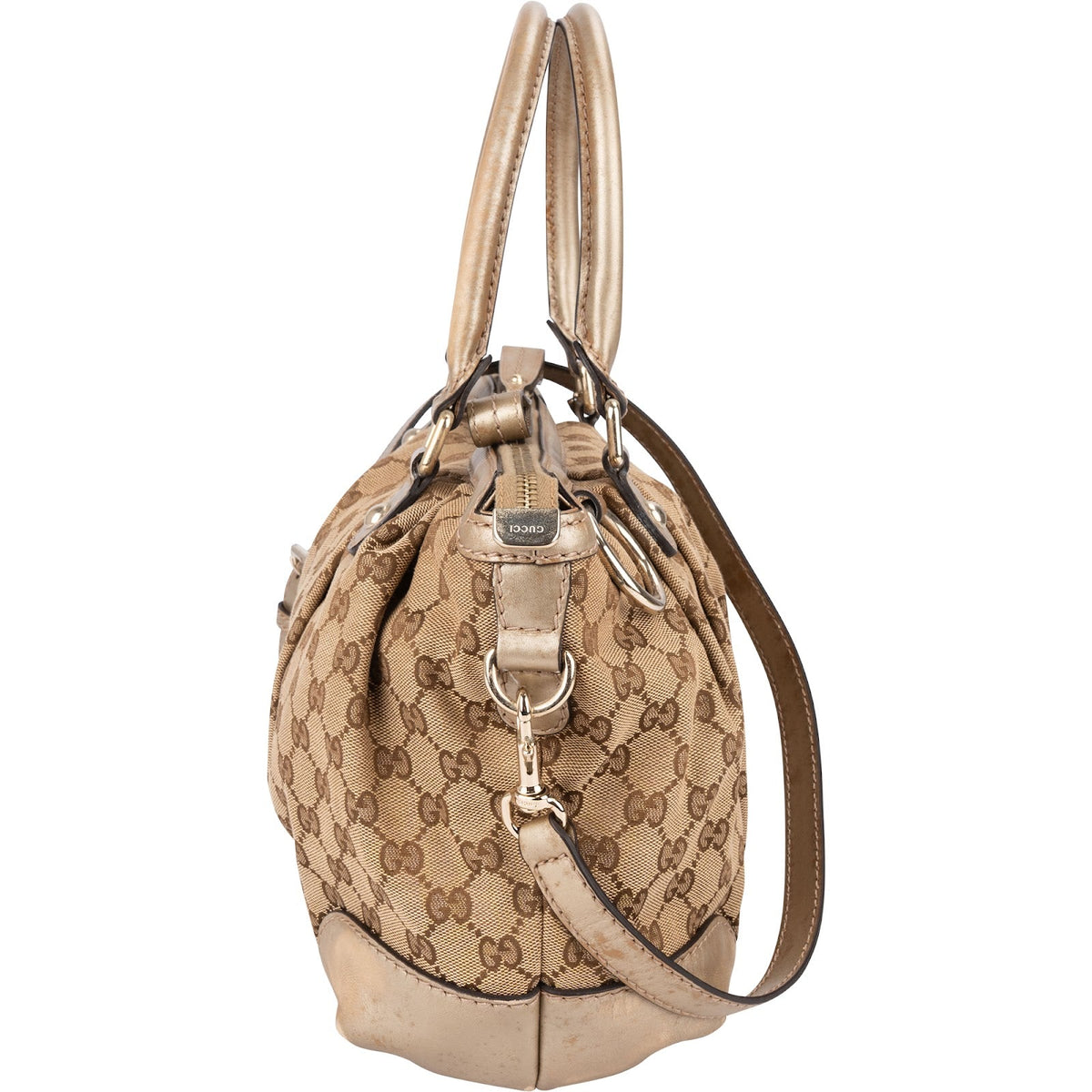 Gucci Monogram GG Canvas Sukey Satchel Handbag