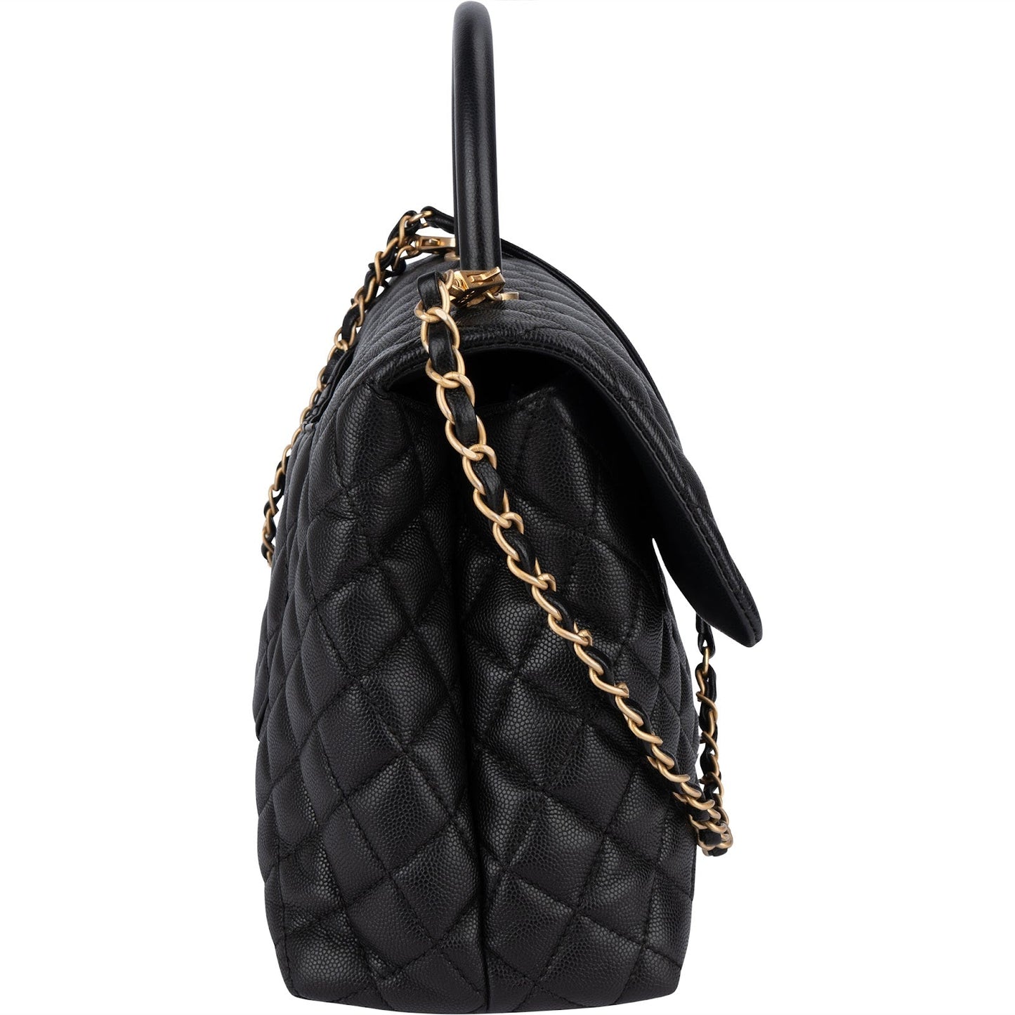 Chanel Jumbo Caviar Leather Coco Handle Handbag