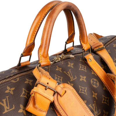 Louis Vuitton Monogram Canvas Keepall 60 Bandoulière Travel Bag