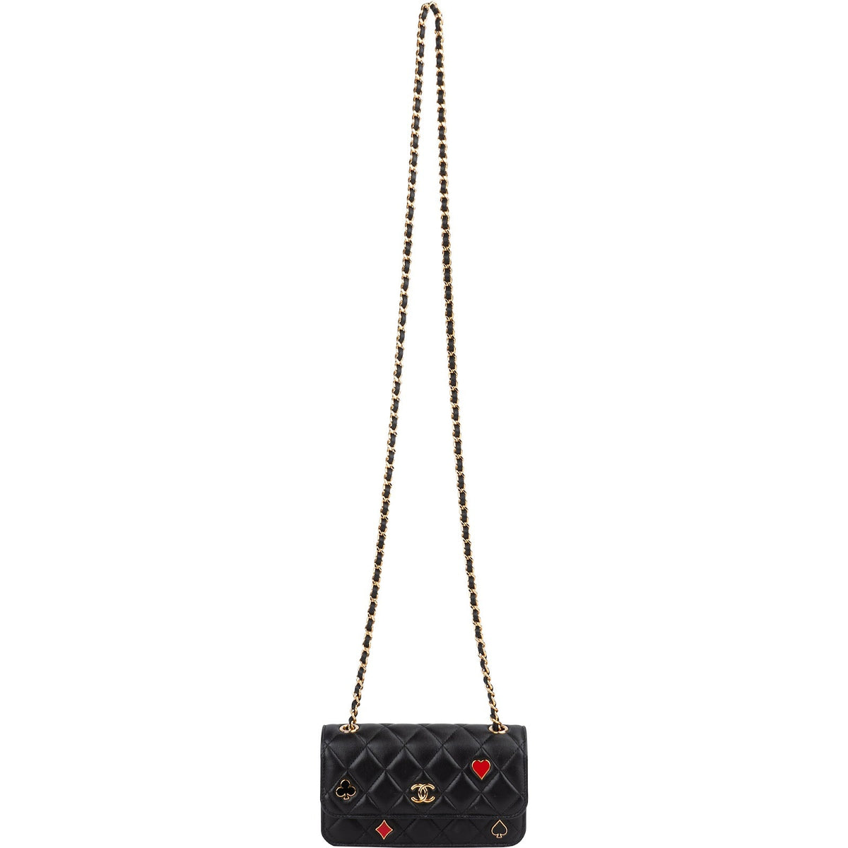 Chanel Quilted Lambskin Coco Casino Single Flap Crossbody Bag