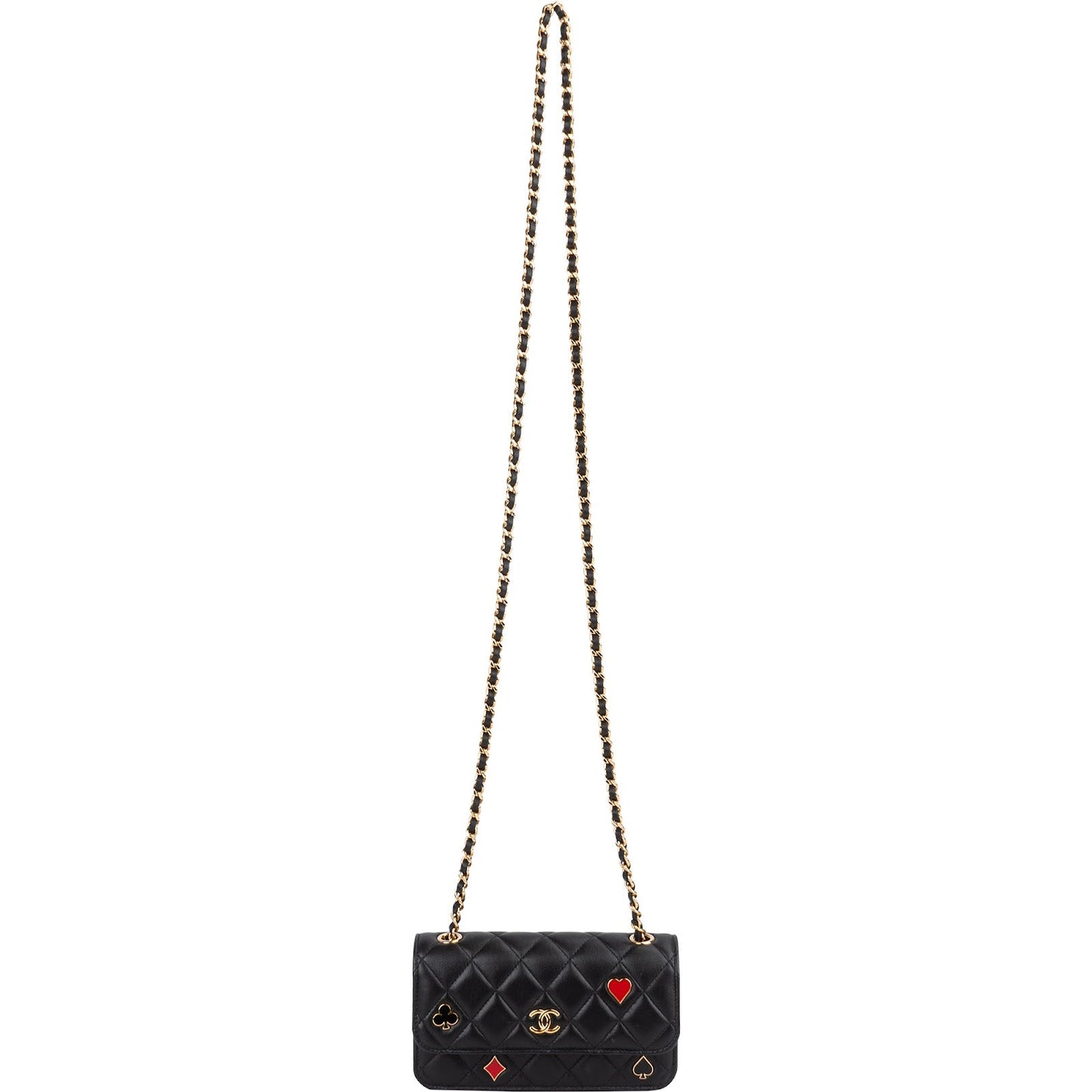 Chanel Quilted Lambskin Coco Casino Single Flap Crossbody Bag