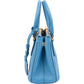 Prada Blue Saffiano Leather Pradasphere Galleria Micro Handbag