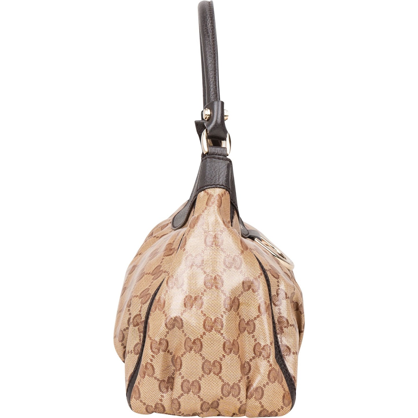 Gucci Monogram GG Patent Abbey Handbag