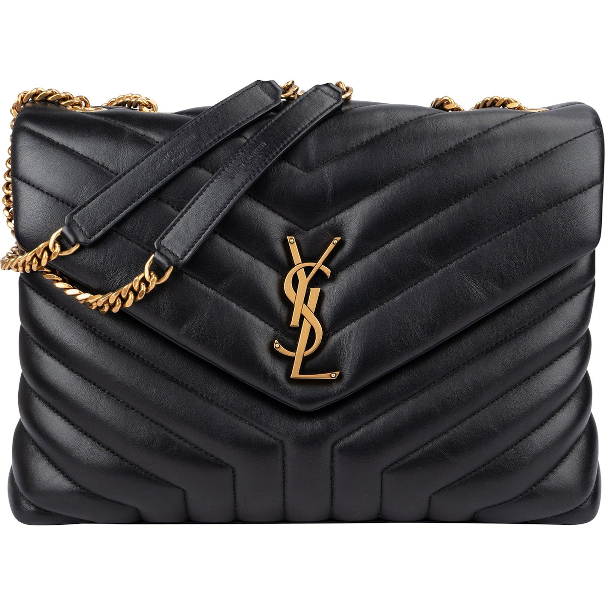 Saint Laurent Quilted Leather Loulou Medium Crossbody Bag