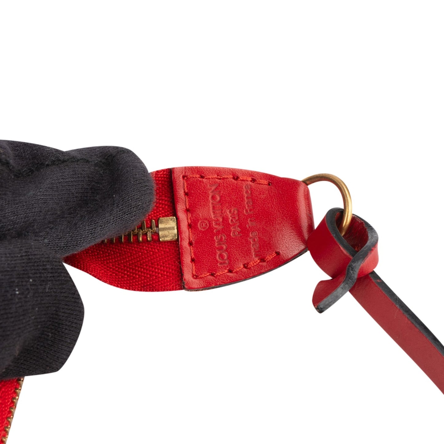 Louis Vuitton Red Epi Leather Pochette Accessoires Handbag