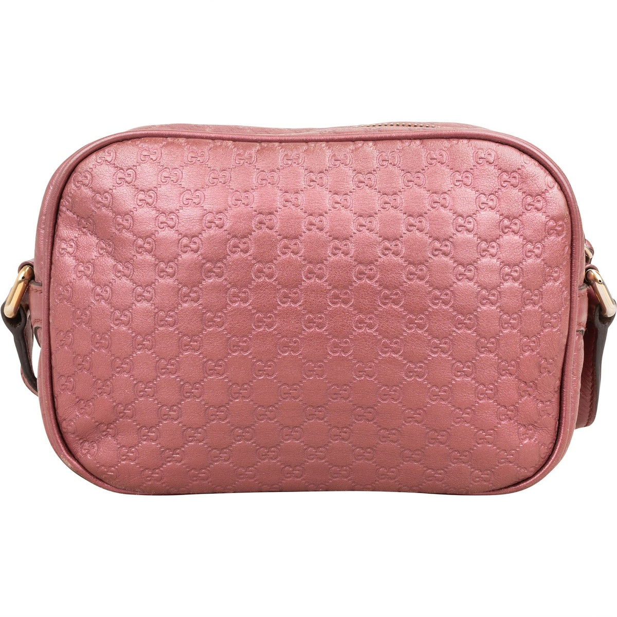 Gucci Microguccissima Metallic Leather Bamboo Tassel Camera Crossbody Bag